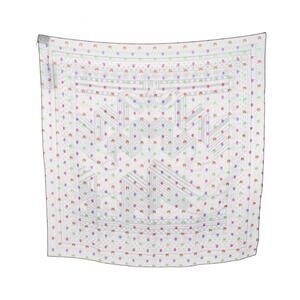 HERMES Authentic Blue Silk Scarf